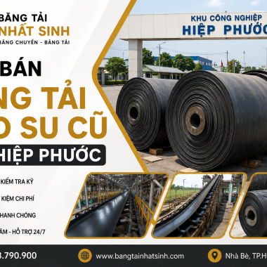 Mua bán băng tải cao su cũ KCN Hiệp Phước giá tốt