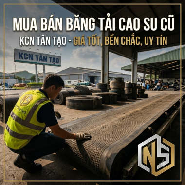 Mua bán băng tải cao su cũ KCN Tân Tạo – Giá tốt, bền chắc, uy tín