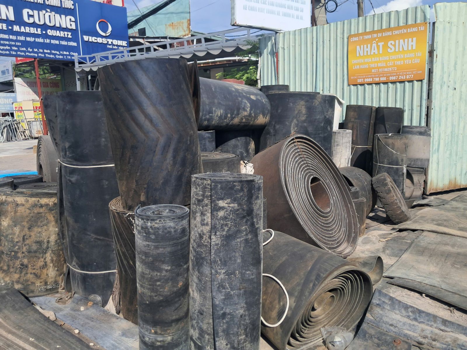 băng tải cao su cũ Quận 9 Nhất Sinh